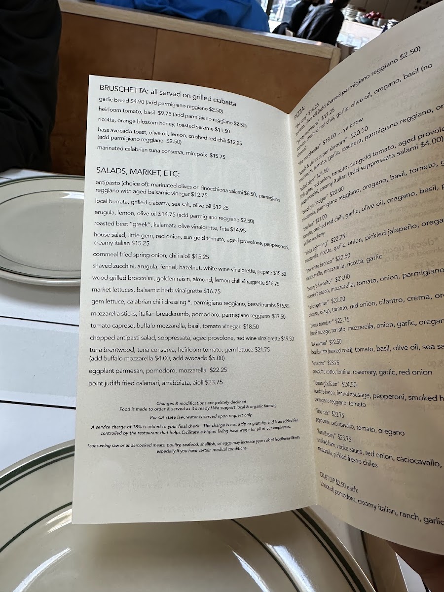 Menu Jon & Vinny's Fairfax-1